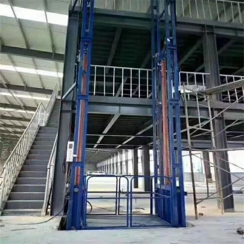 广州工厂导轨式升降平台2吨导轨式液压升降货梯厂房机场库房升降设备